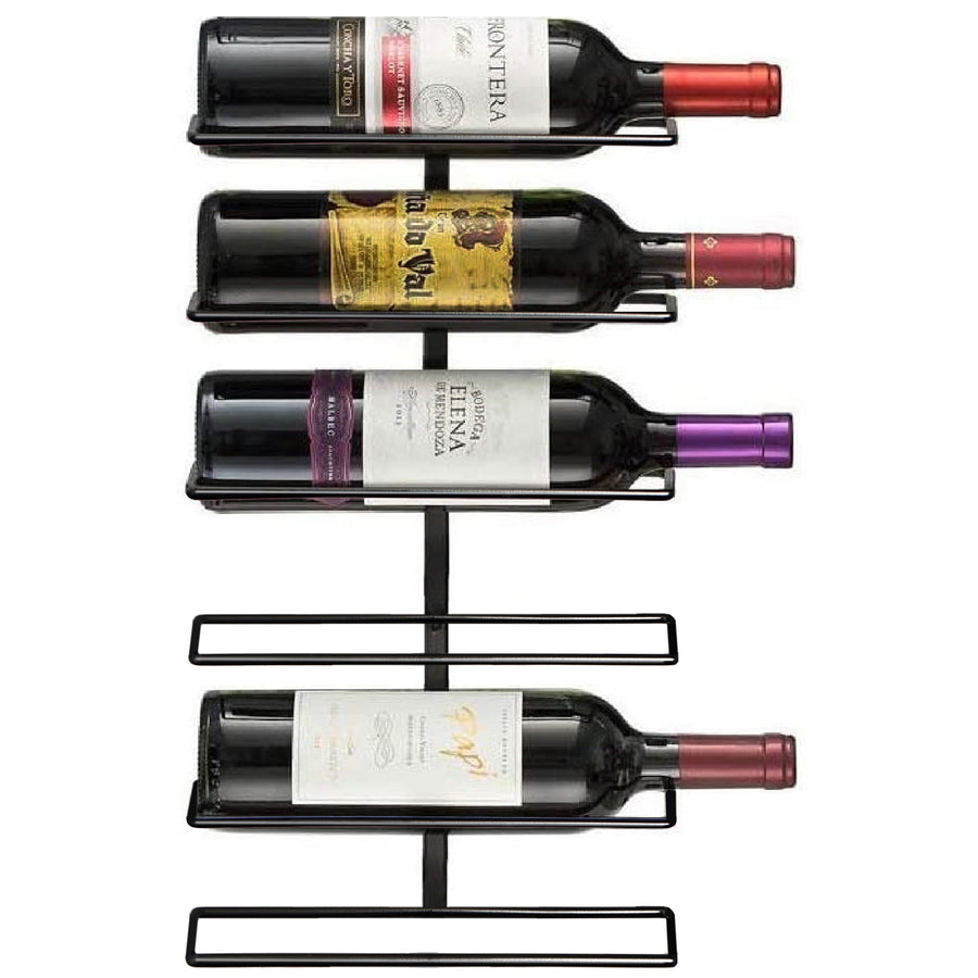 Wall-Mounted Wine Bottle Rack