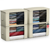 Large Foldable Storage Bags with Clear Window