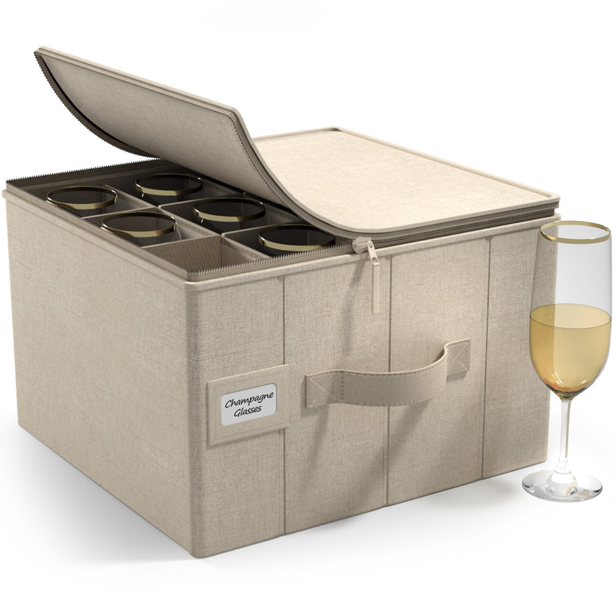 Champagne Glass Storage Container
