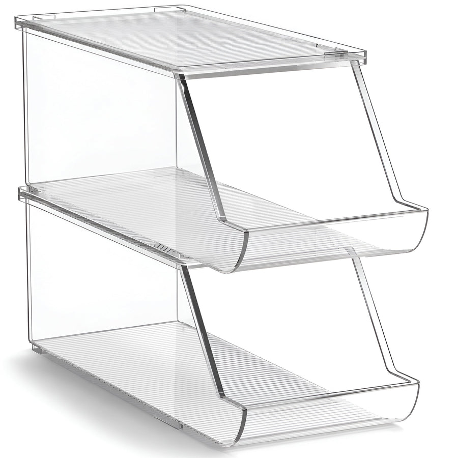 Open-Front Pantry Snack Bins, Stackable