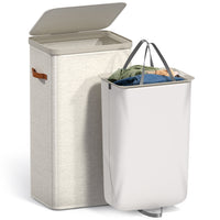Collapsible Fabric Laundry Hamper with Lid