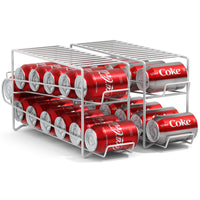 2-Tier Soda Can Dispenser Rack, Set of 2