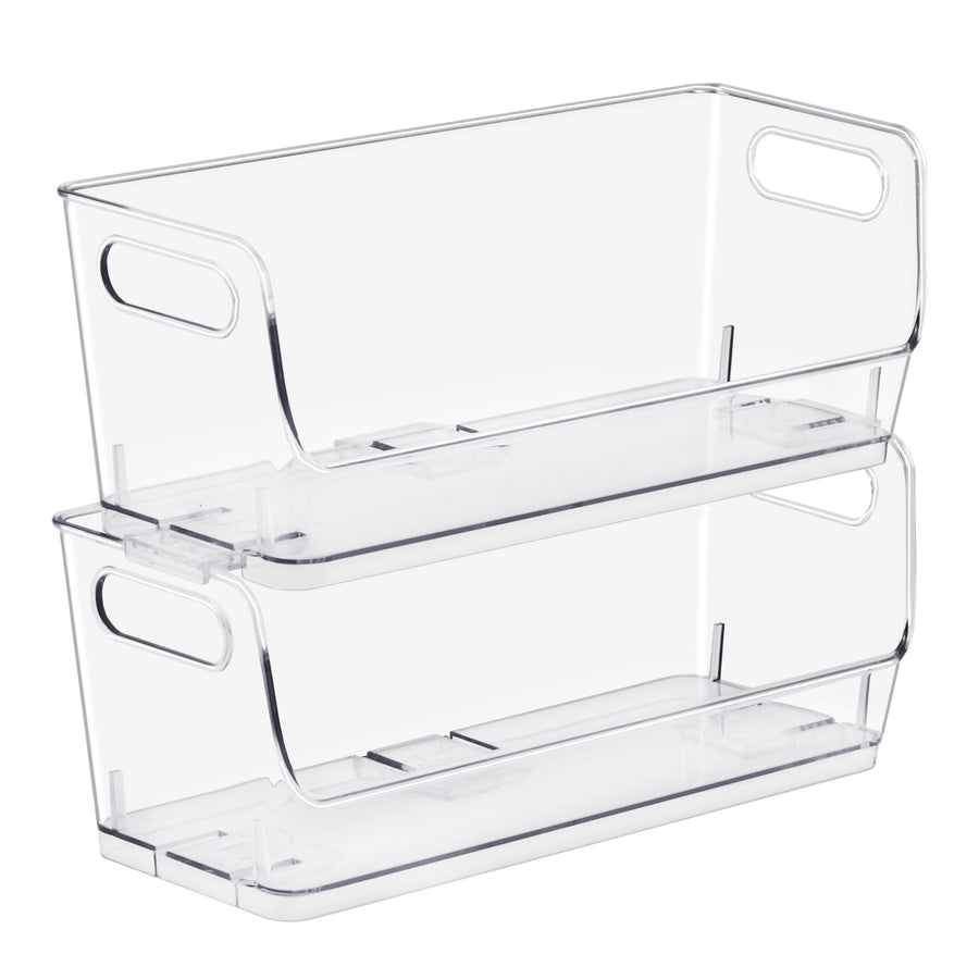 Open-Front Stackable Storage Bins