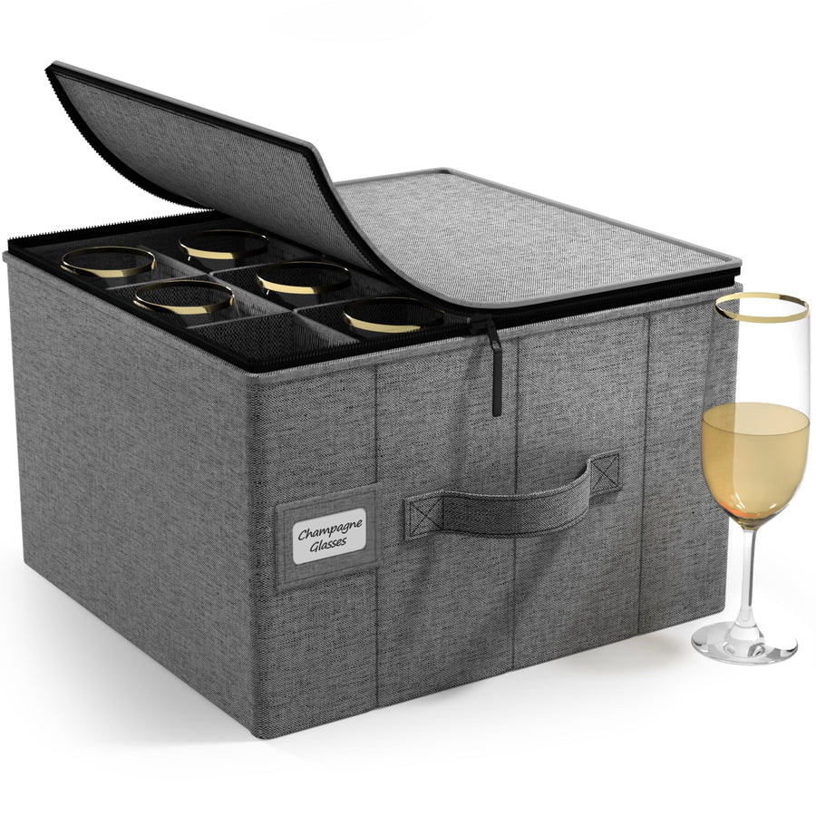 Champagne Glass Storage Container