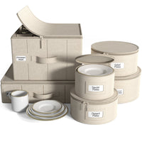 6-Piece Dinnerware Storage Container Set
