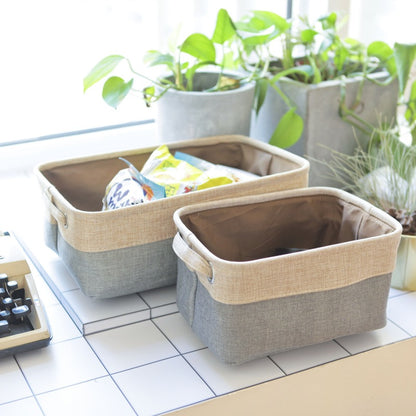 Foldable Linen Closet Storage Baskets – Small, Medium &amp; Large