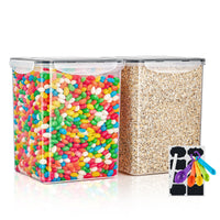 Large Food Storage Airtight Containers, 2-Pack