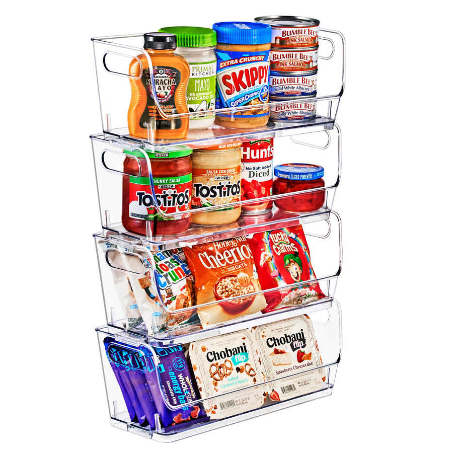 Open-Front Stackable Storage Bins