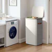Collapsible Fabric Laundry Hamper with Lid