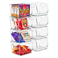 Open-Front Square Storage Bins, Stackable