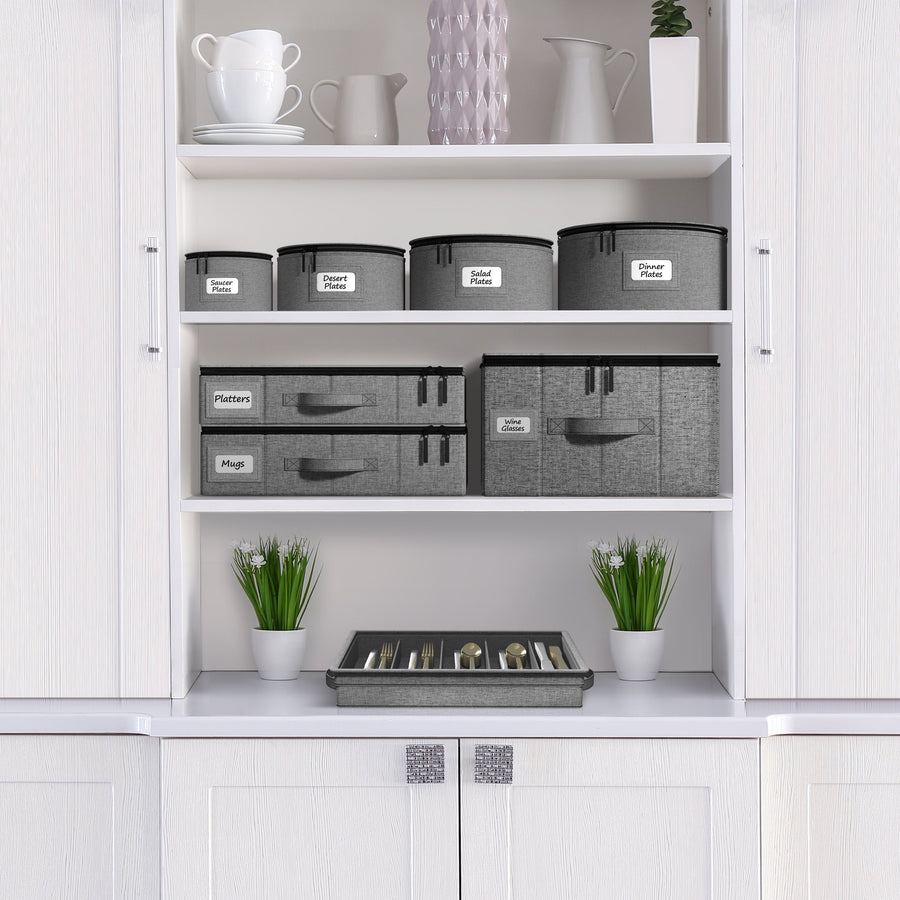 6-Piece Dinnerware Storage Container Set
