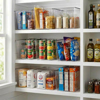Large Clear Storage Bins for Cabinets and Shelves