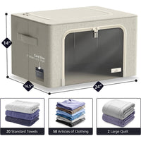 Jumbo Storage Bin with Metal Frame