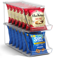 Open-Front Pantry Snack Bins, Stackable