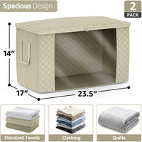 Large Foldable Storage Bags with Clear Window