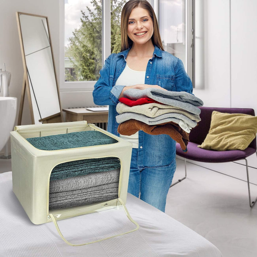 Jumbo Storage Bin with Metal Frame