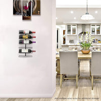 Wall-Mounted Wine Bottle Rack