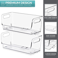 Open-Front Stackable Storage Bins