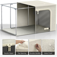 Jumbo Storage Bin with Metal Frame