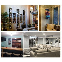 Wall-Mounted Wine Bottle Rack