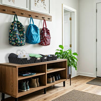 Woven Storage Basket Bins, Set of 9