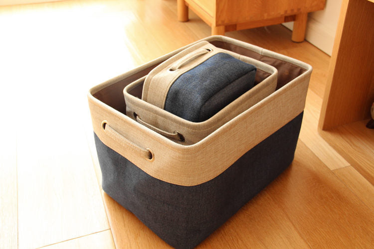 Foldable Linen Closet Storage Baskets – Small, Medium &amp; Large