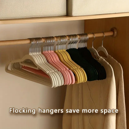 Non-Slip Velvet Hangers – Slim Space-Saving Closet Set (Pack of 10)