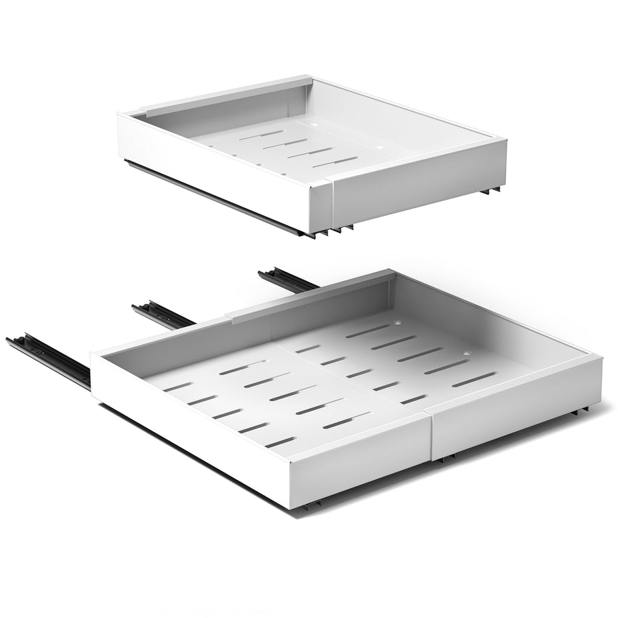 Extendable Pull-Out Cabinet Storage Rack, Set of 2