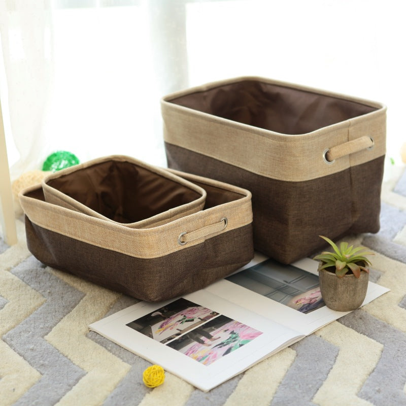 Foldable Linen Closet Storage Baskets – Small, Medium &amp; Large