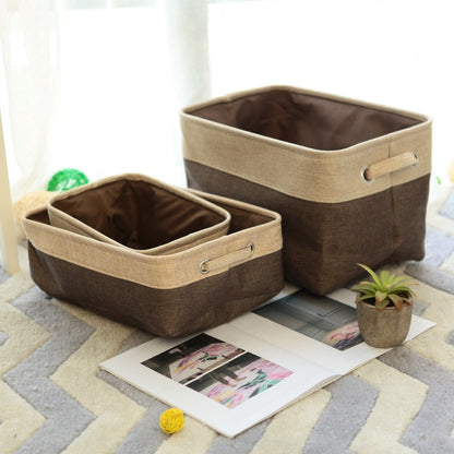 Foldable Linen Closet Storage Baskets – Small, Medium &amp; Large
