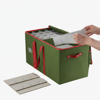 Christmas Ornament Storage Box with Dividers