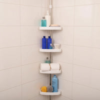 Adjustable Tension Pole Corner Shower Shelf