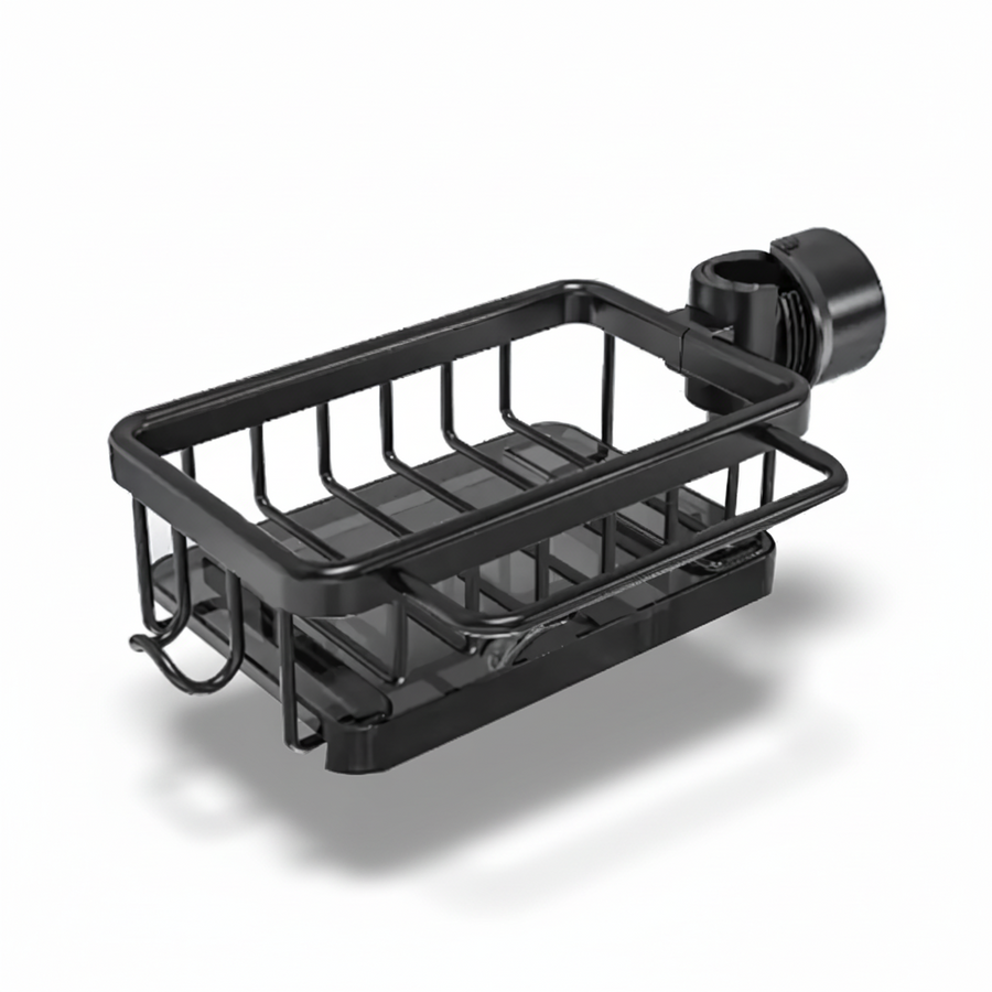 Aluminum Kitchen Sink Organizer Basket with Fast Drain