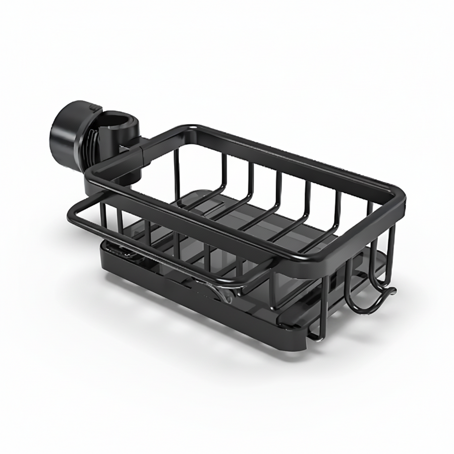 Aluminum Kitchen Sink Organizer Basket with Fast Drain