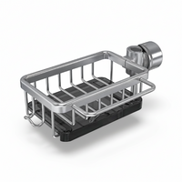 Aluminum Kitchen Sink Organizer Basket with Fast Drain