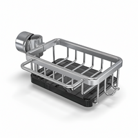 Aluminum Kitchen Sink Organizer Basket with Fast Drain
