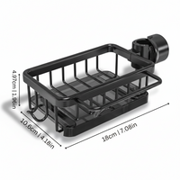 Aluminum Kitchen Sink Organizer Basket with Fast Drain