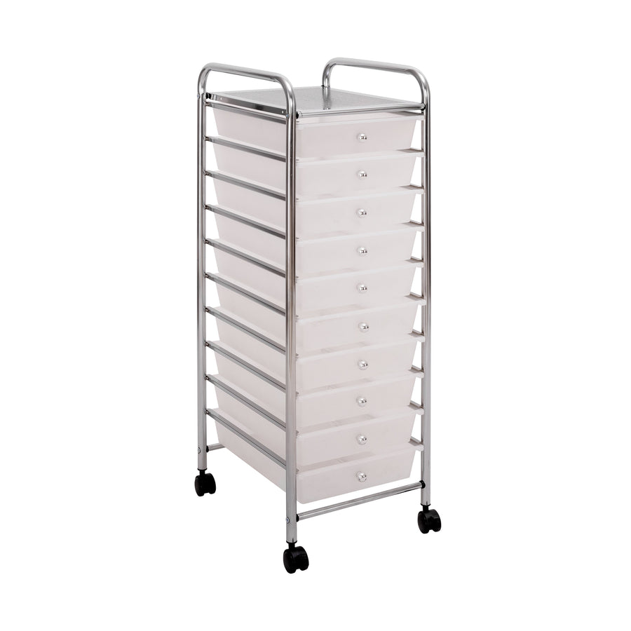 10-Drawer Rolling Organizer Cart