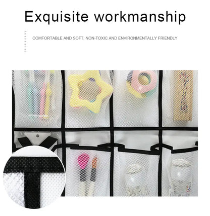Breathable Over-the-Door Closet Shoe Organizer – 24 Pocket
