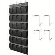 Breathable Over-the-Door Closet Shoe Organizer – 24 Pocket