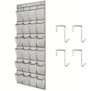 Breathable Over-the-Door Closet Shoe Organizer – 24 Pocket