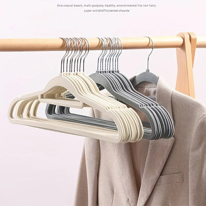 Non-Slip Velvet Hangers – Slim Space-Saving Closet Set (Pack of 10)