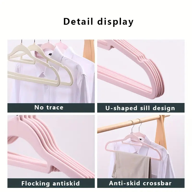 Non-Slip Velvet Hangers – Slim Space-Saving Closet Set (Pack of 10)