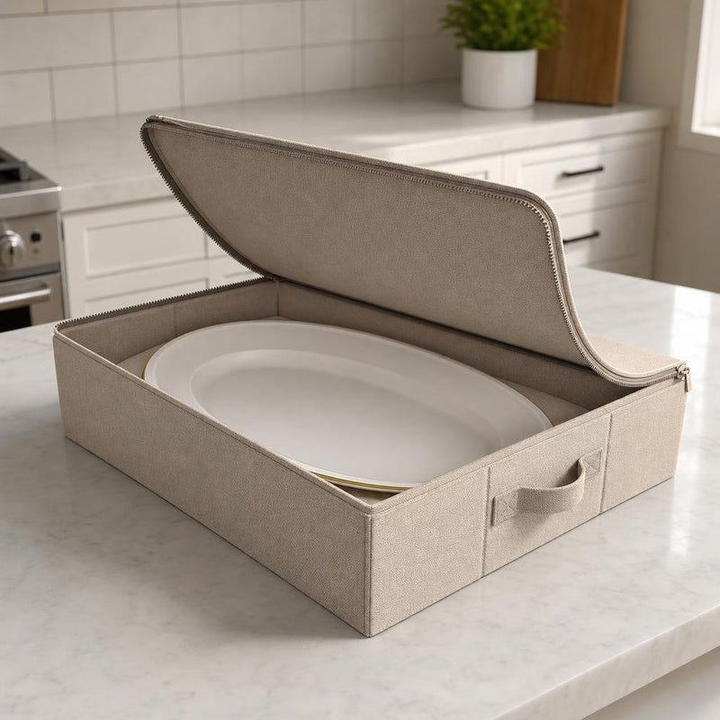 Platter plate storage container