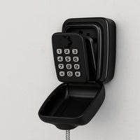 Wall-Mounted Outdoor Key Lock Box with Combination