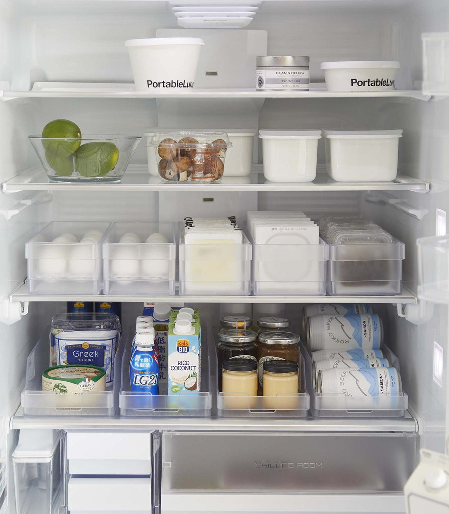 Refrigerator Organizer Bin with Handle